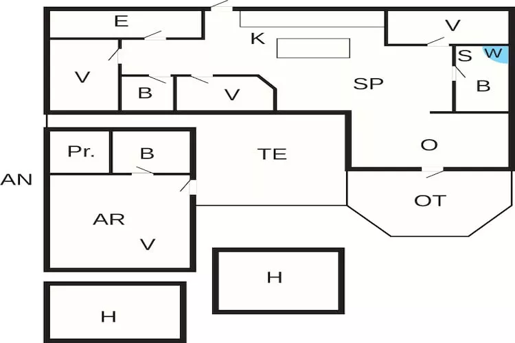 14 person holiday home in Løkken - Floor plan