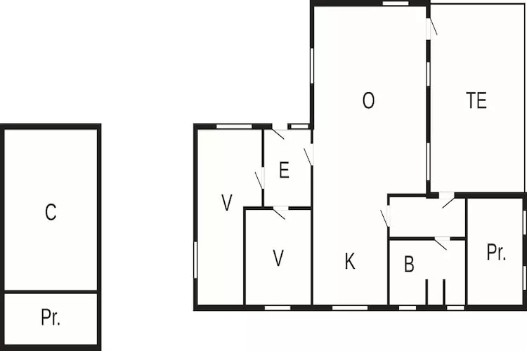 4 person holiday home in Oksbøl - Floor plan