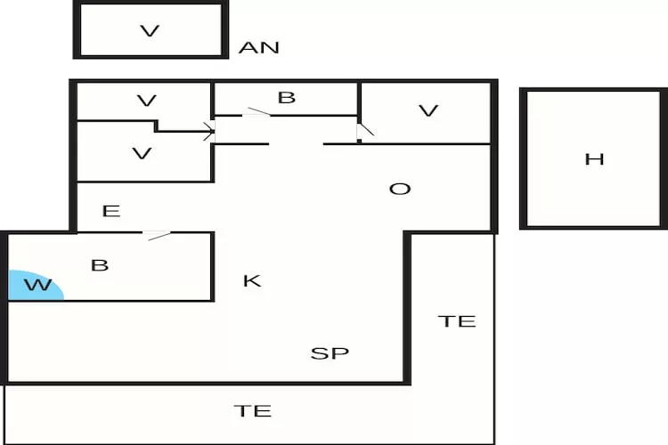 5 star holiday home in Løkken - Floor plan