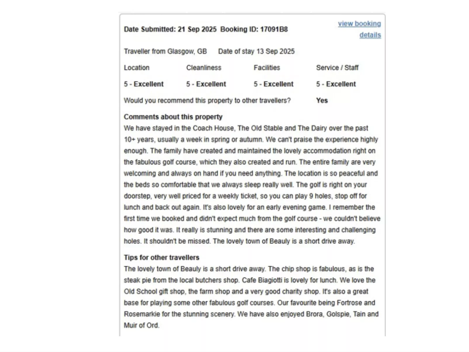 Old Dairy on Aigas Golf Course - Dedans