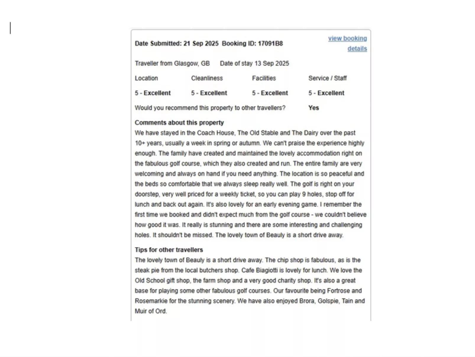 Old Stable on Aigas Golf Course - Drinnen