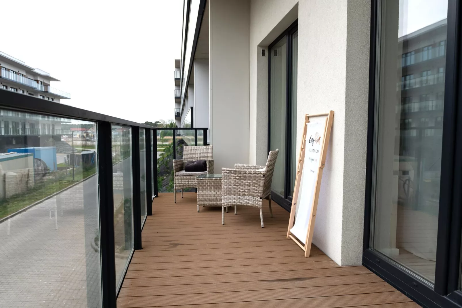 Apartament Spadochroniarzy 8 Nr 2 Dziwnow-Balcon-terrasse