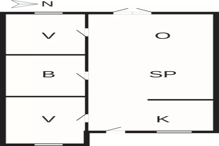 Appartement Hals à 100 m de la plage - Plan