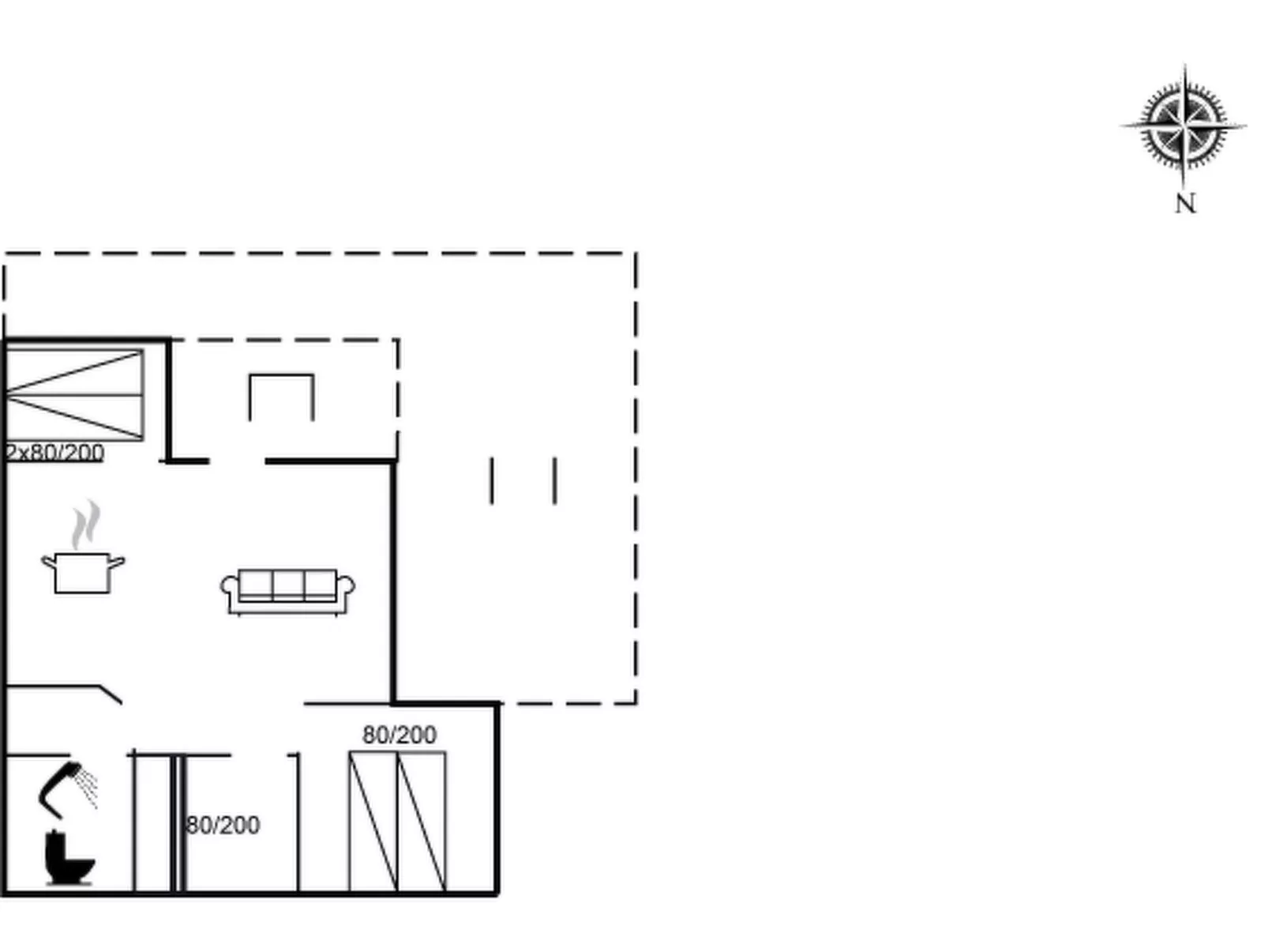 "Aase" - 950m from the sea - Inside