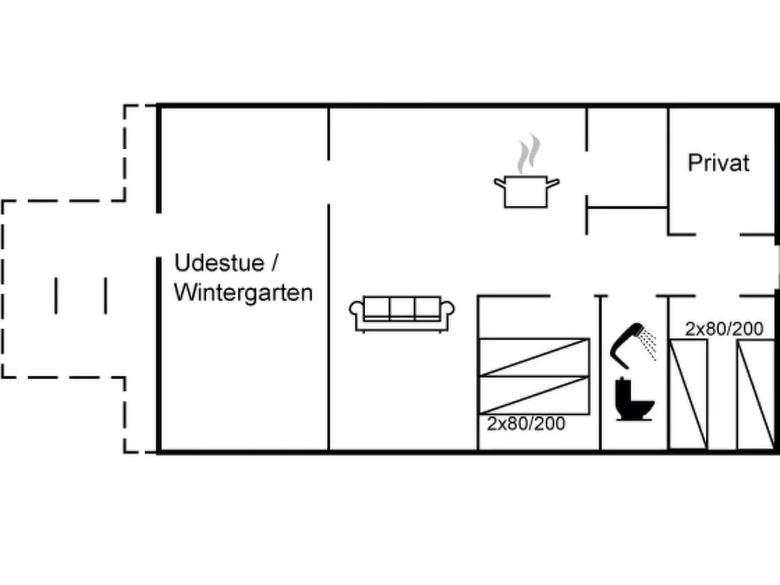 "Frida" - 125m from the sea - Inside
