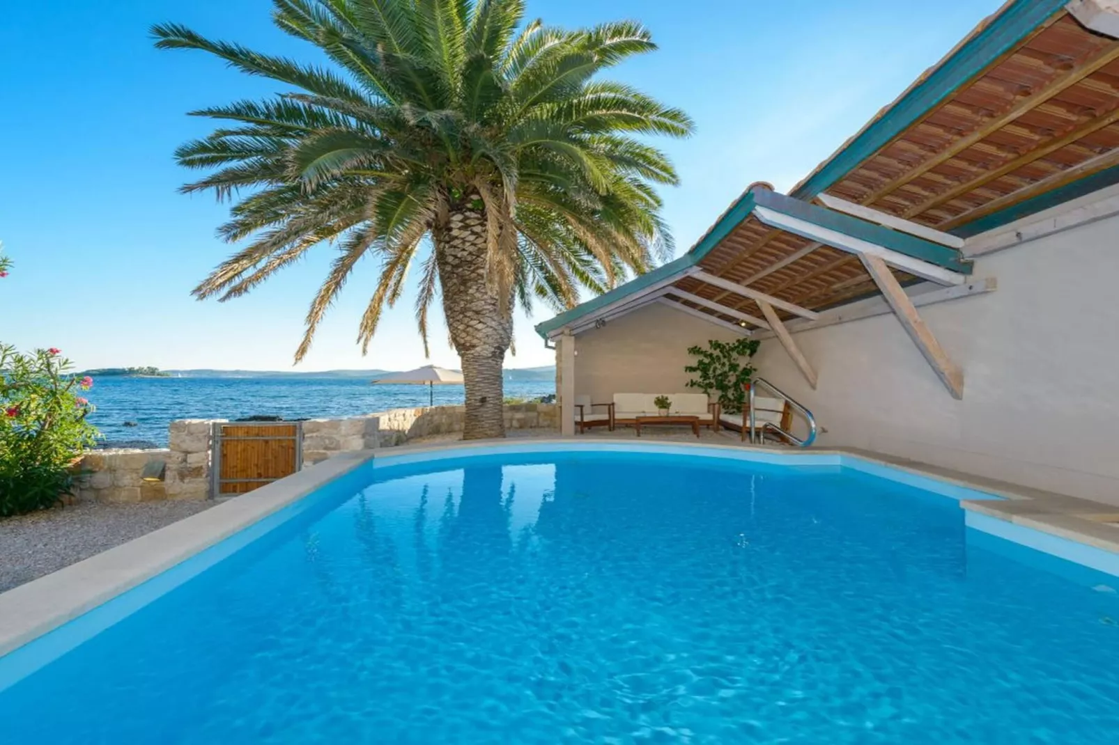 Luxury Seafront Villa Mare Orebic with Pool