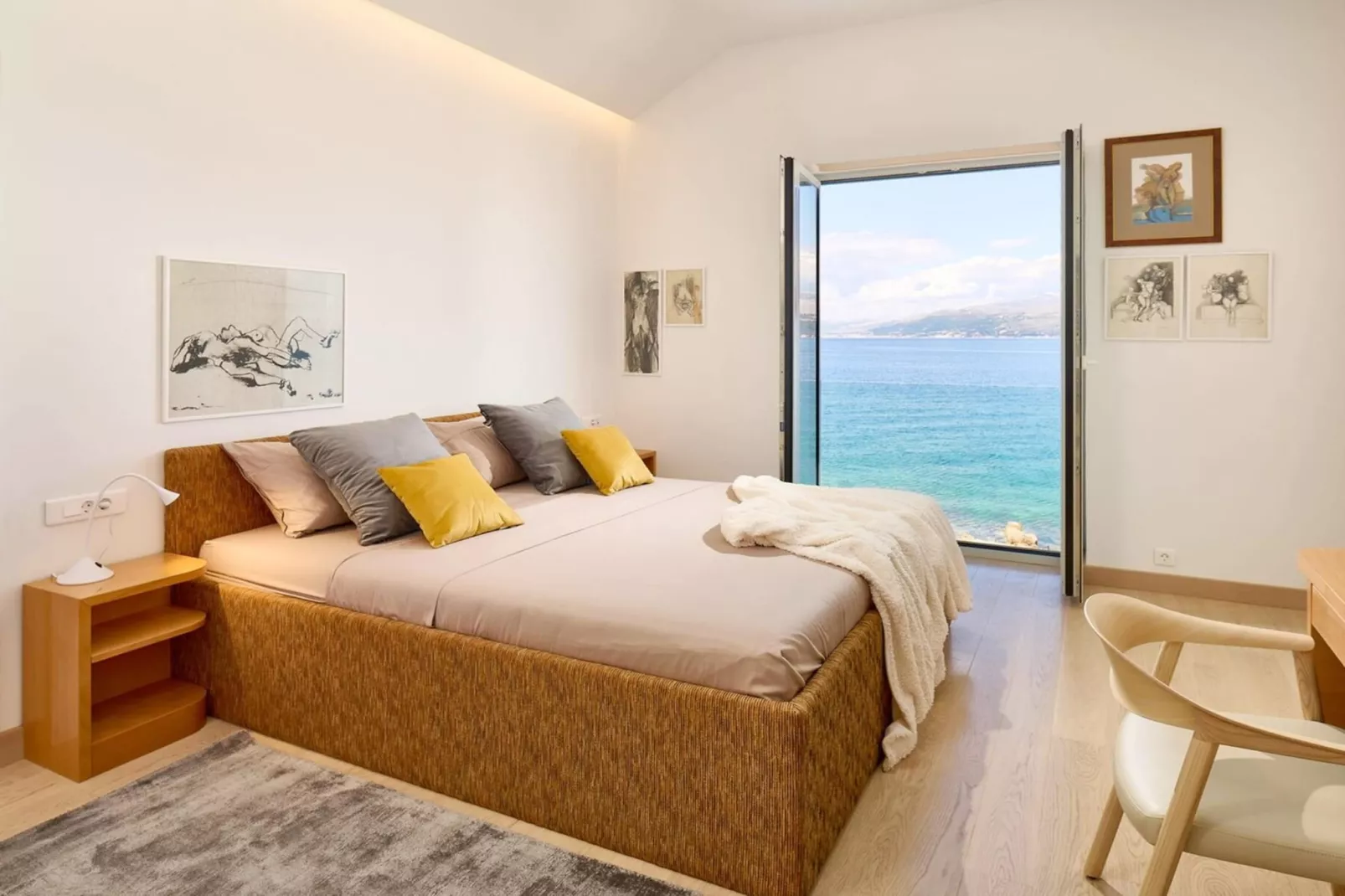 Luxury Seafront Villa Casa Familija Brac with Pool - Chambre