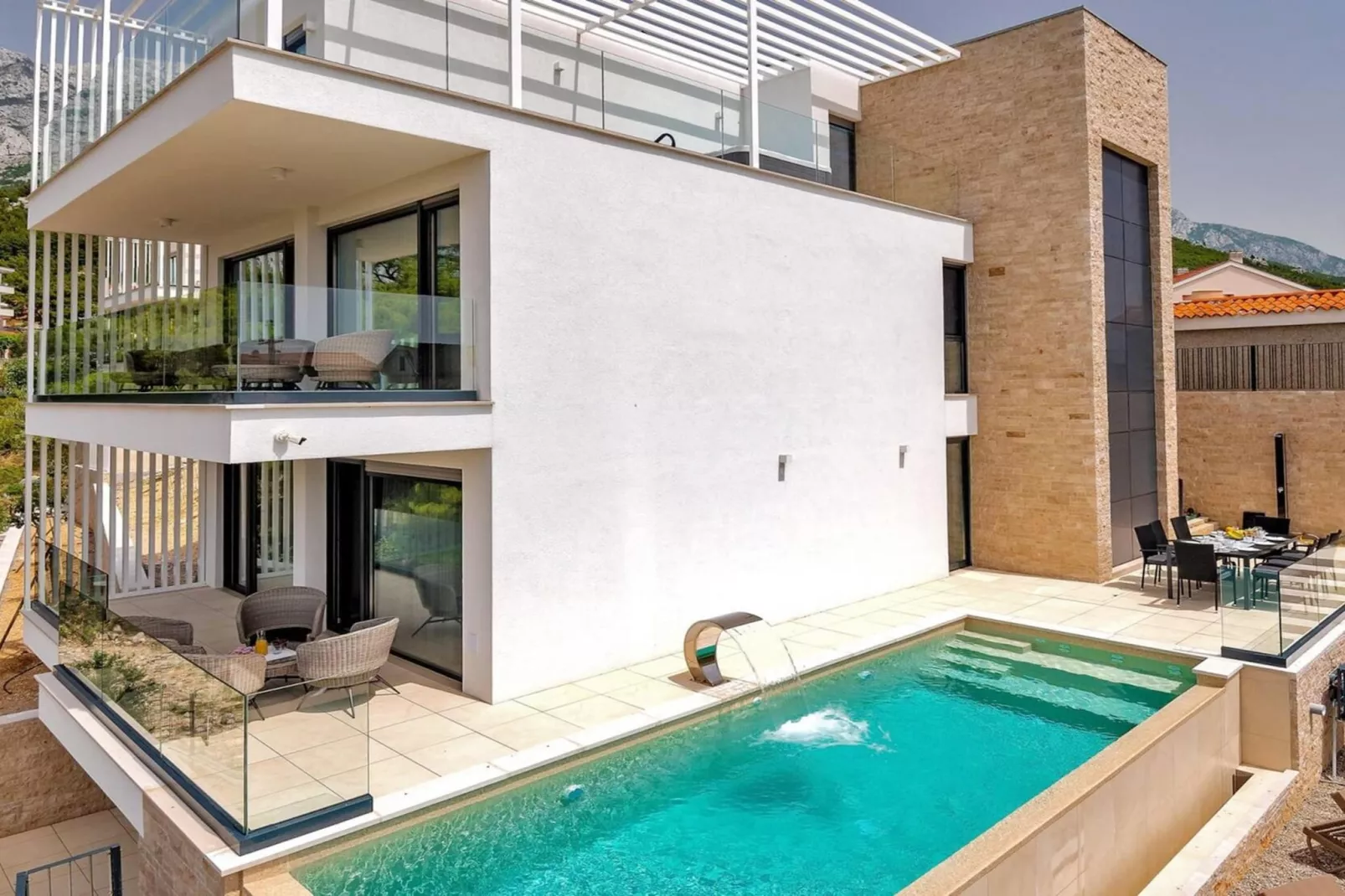 Luxury Villa Delight I – Promajna, Heated Pool - Swimming pool