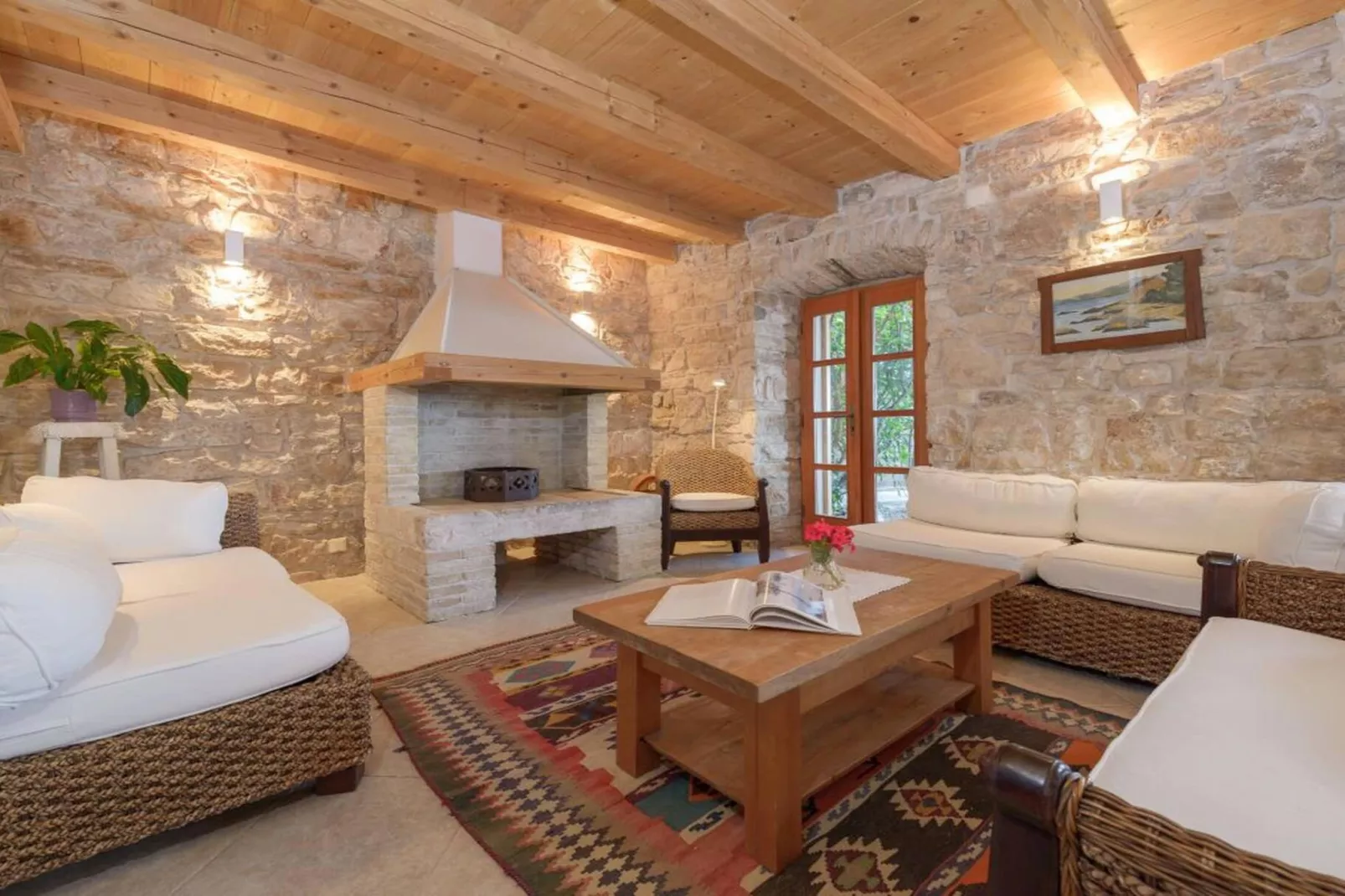 Luxury Seafront Villa Mare Orebic with Pool - Wohnzimmer