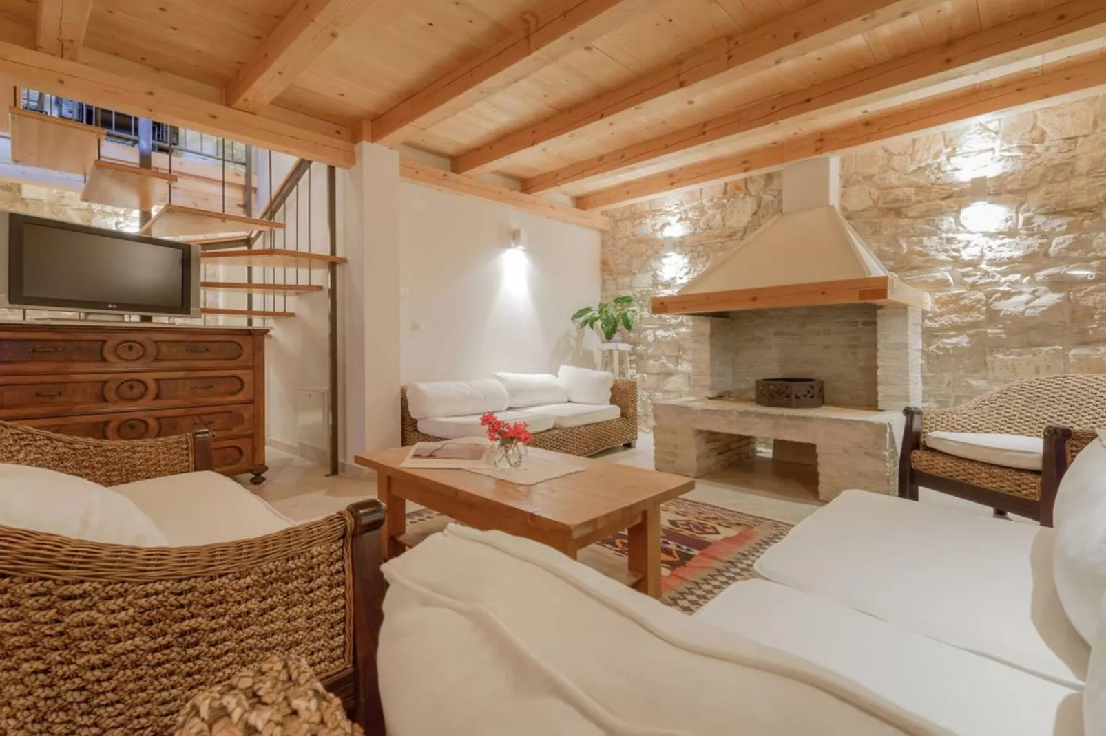 Luxury Seafront Villa Mare Orebic with Pool - Wohnzimmer