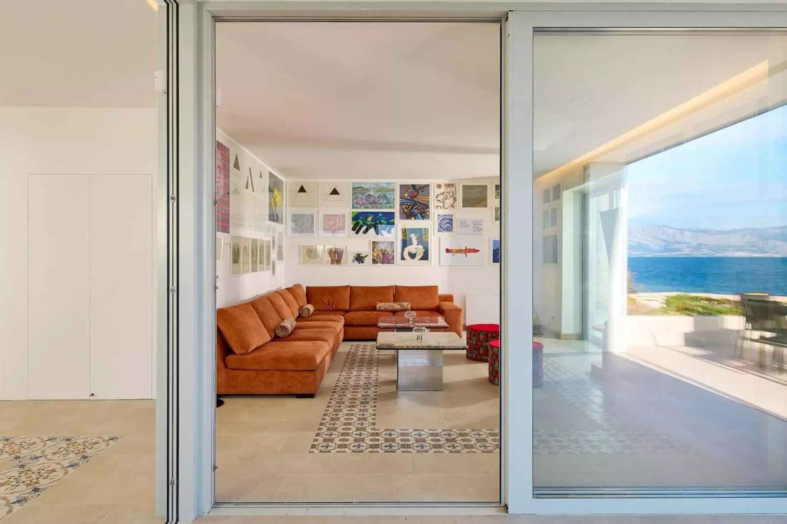 Luxury Seafront Villa Casa Familija Brac with Pool - Salon