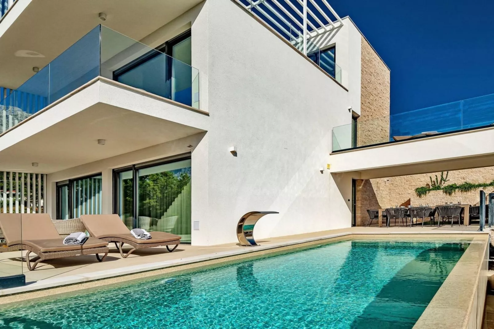 Luxury Villa Delight II – Promajna, Heated Pool - Swimming pool