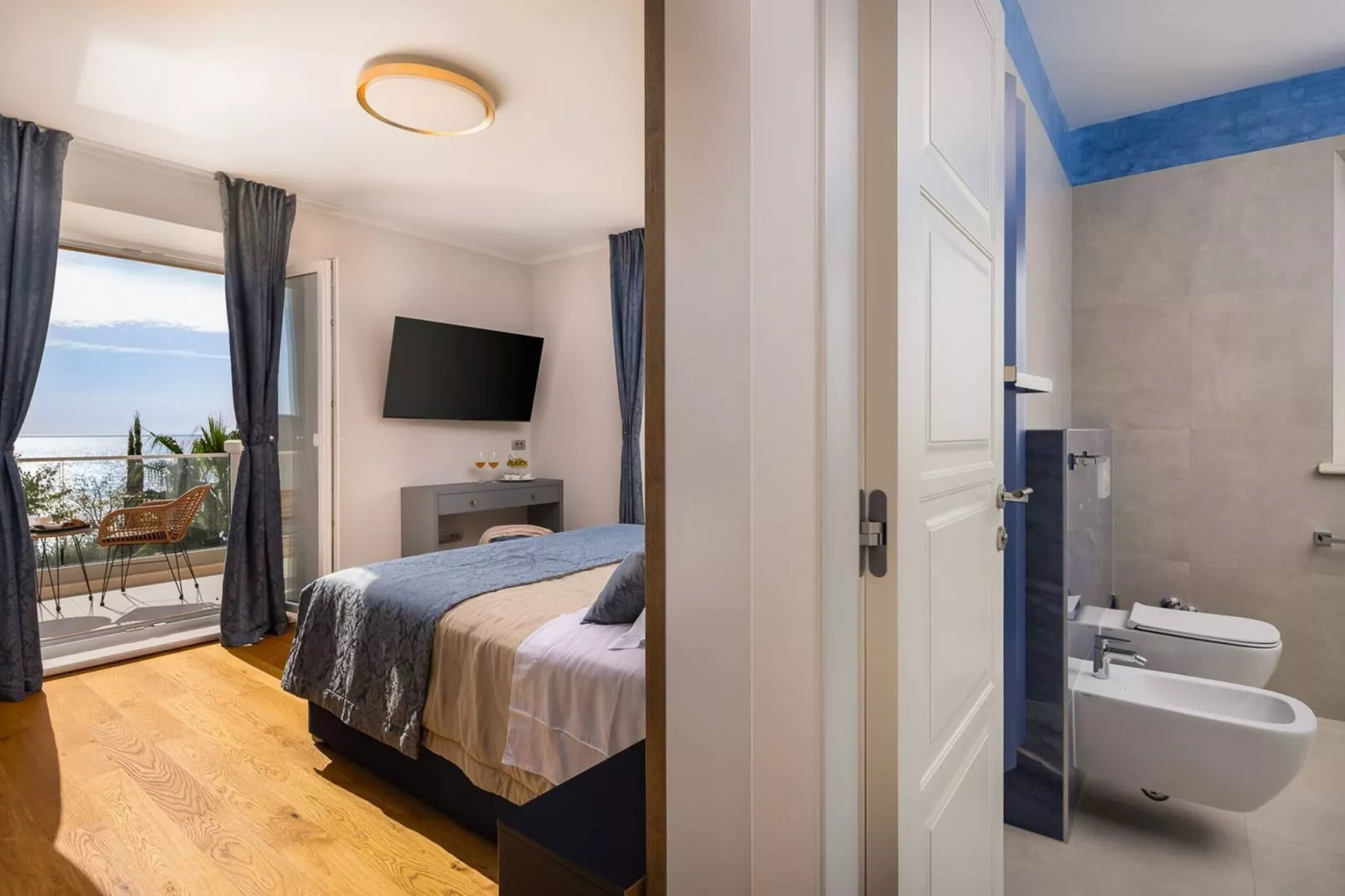 Luxury Seafront Villa Castello Rogoznica with Pool - Bedroom