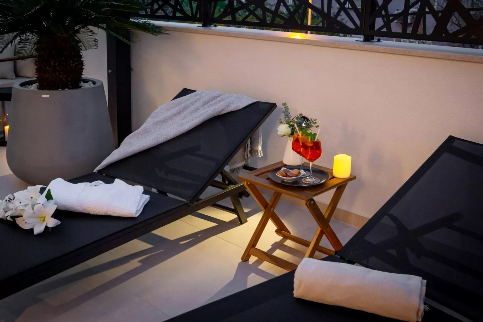 Luxury Apartment Silvery Split with Sauna, Jacuzzi - Terrasse / balcon