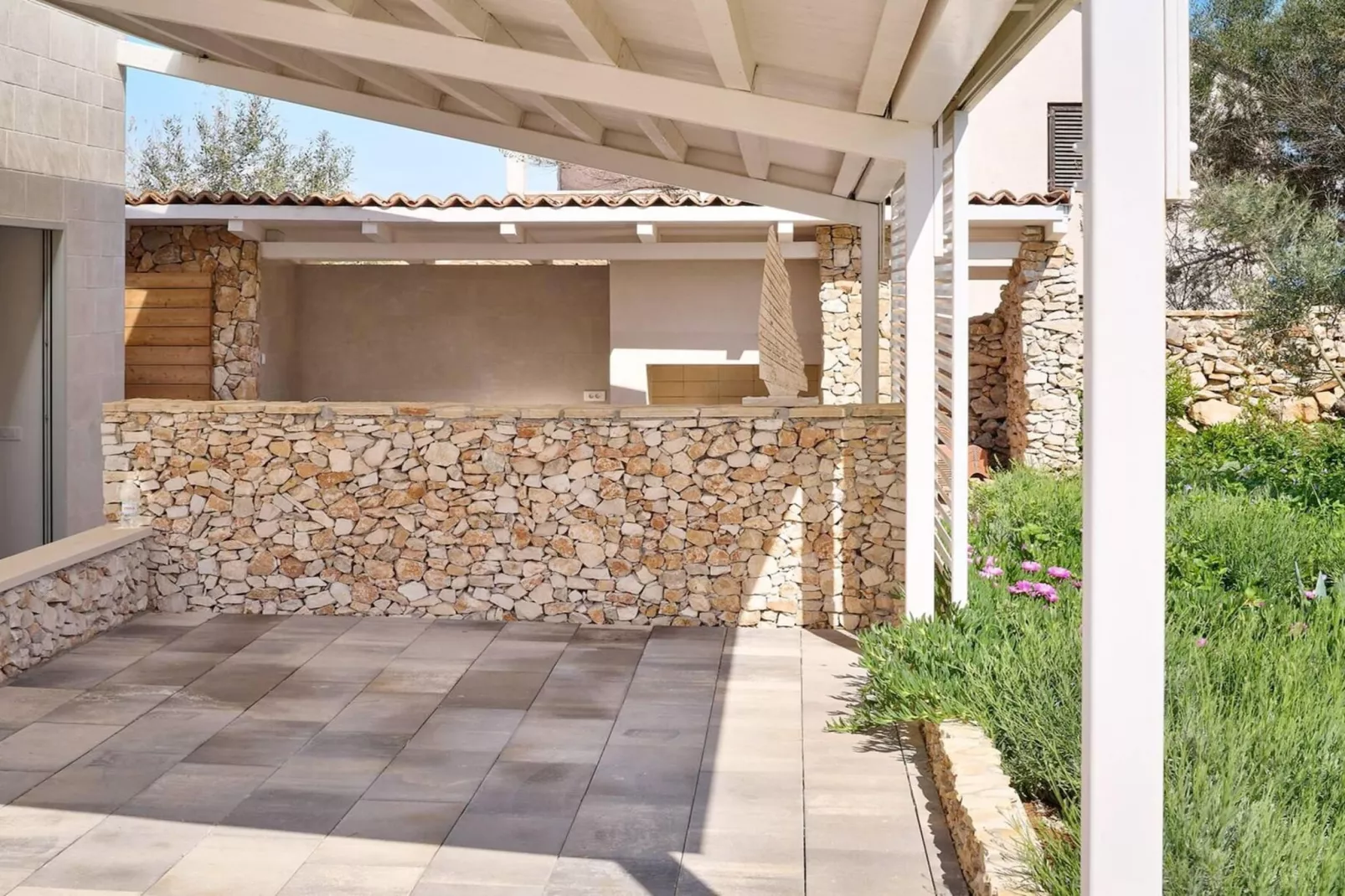 Luxury Seafront Villa Casa Familija Brac with Pool - Terrasse / balcon