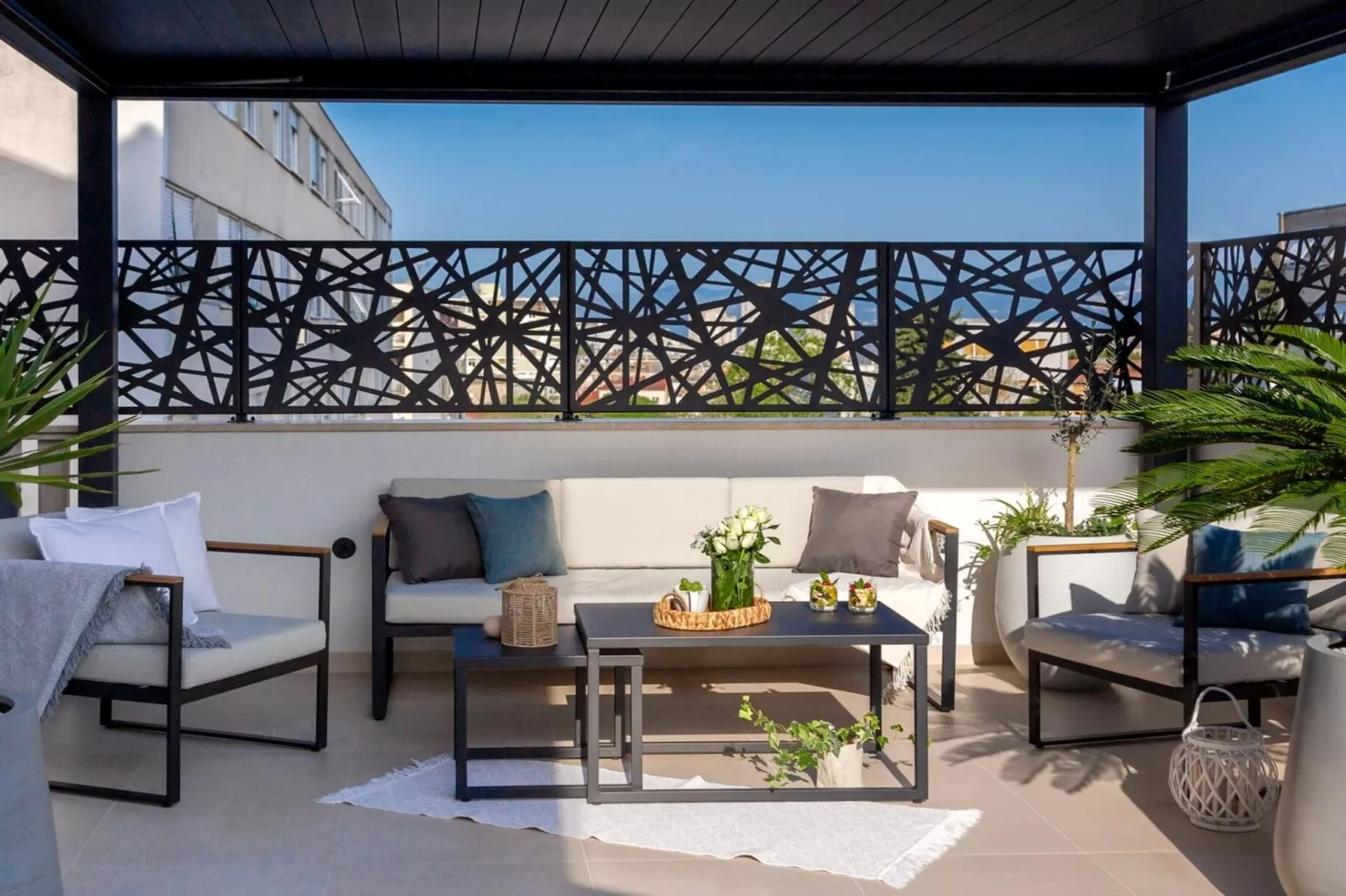 Luxury Apartment Silvery Split with Sauna, Jacuzzi - Terrasse / balcon