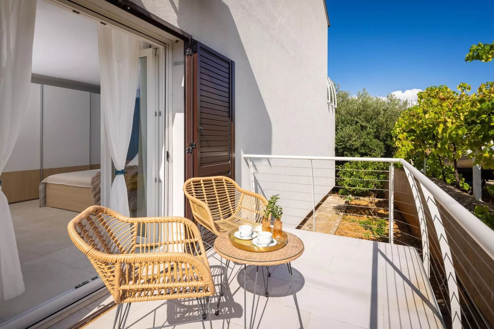 Luxury Villa Mila Supetar with Pool in the Center - Terrace balcony