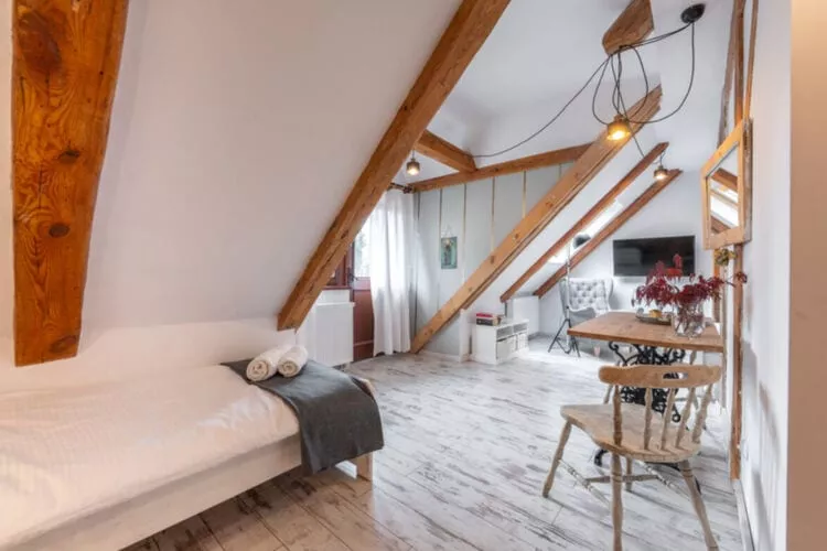 Dworek w Bełcznej-Bedroom