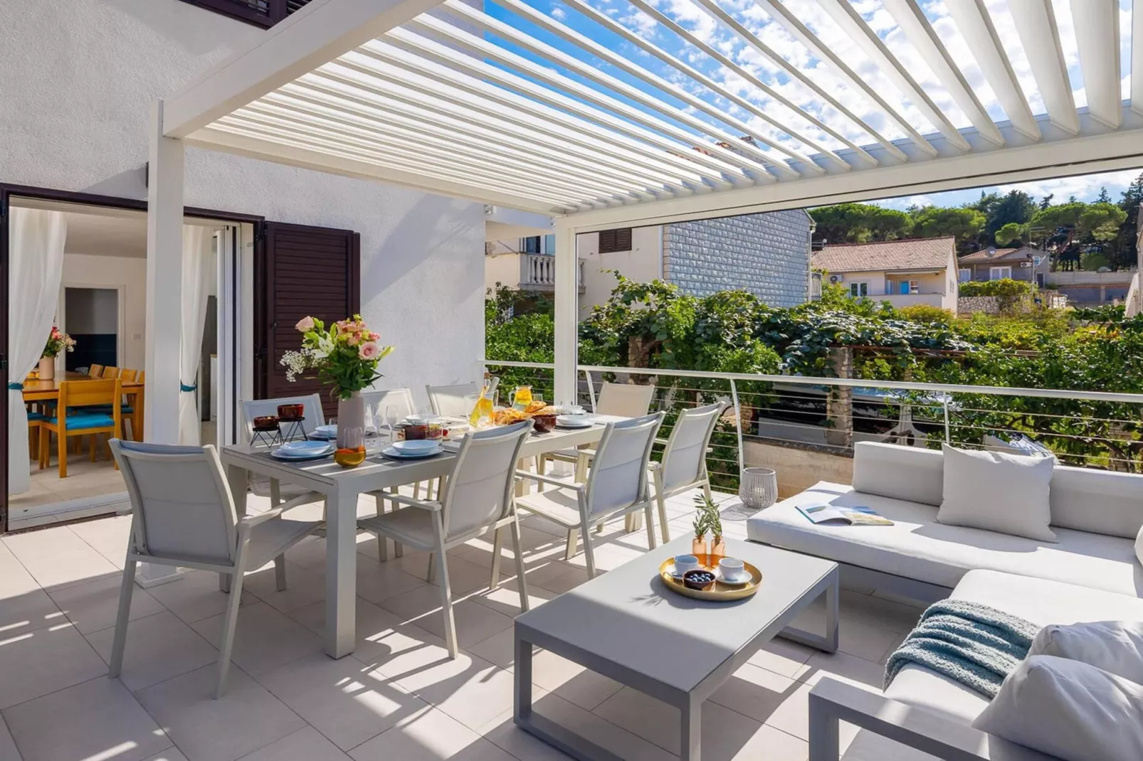 Luxury Villa Mila Supetar with Pool in the Center - Terrace balcony