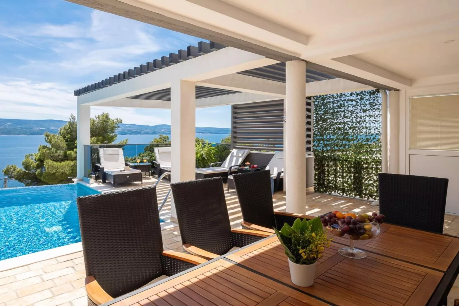 Luxury Villa Holiday Residence Omis w/ Heated Pool - Terrace balcony