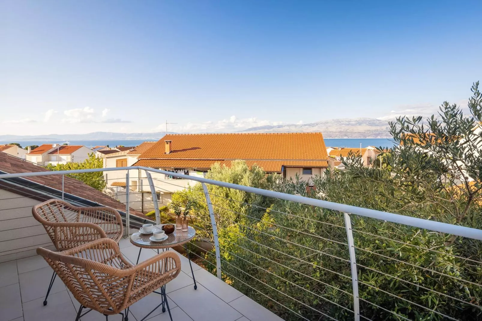 Luxury Villa Mila Supetar with Pool in the Center - Terrace balcony