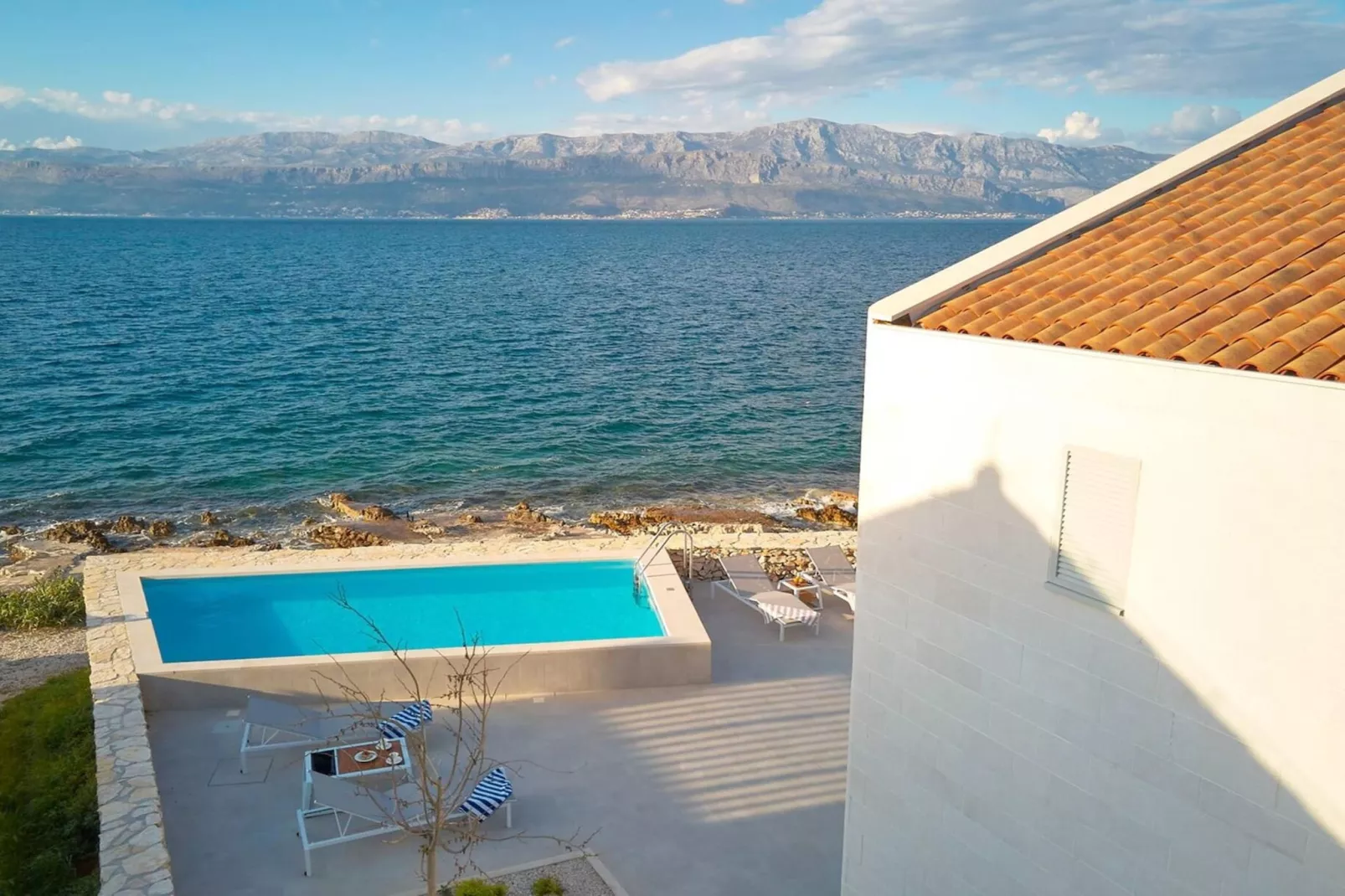 Luxury Seafront Villa Casa Familija Brac with Pool - Vue d'été