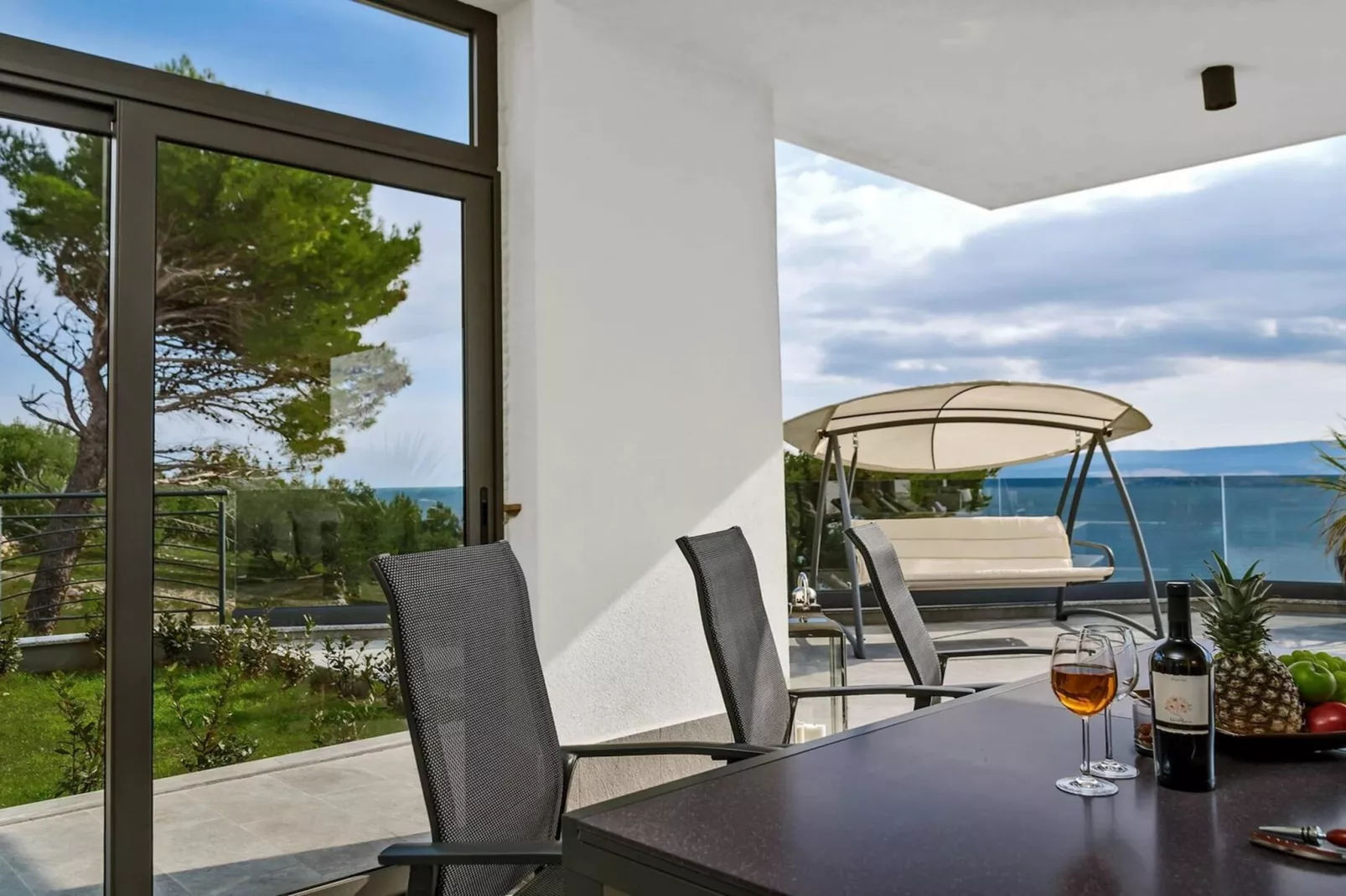 Luxury Villa Happiness Omis with Pool, Gym & Sauna - Terrace balcony