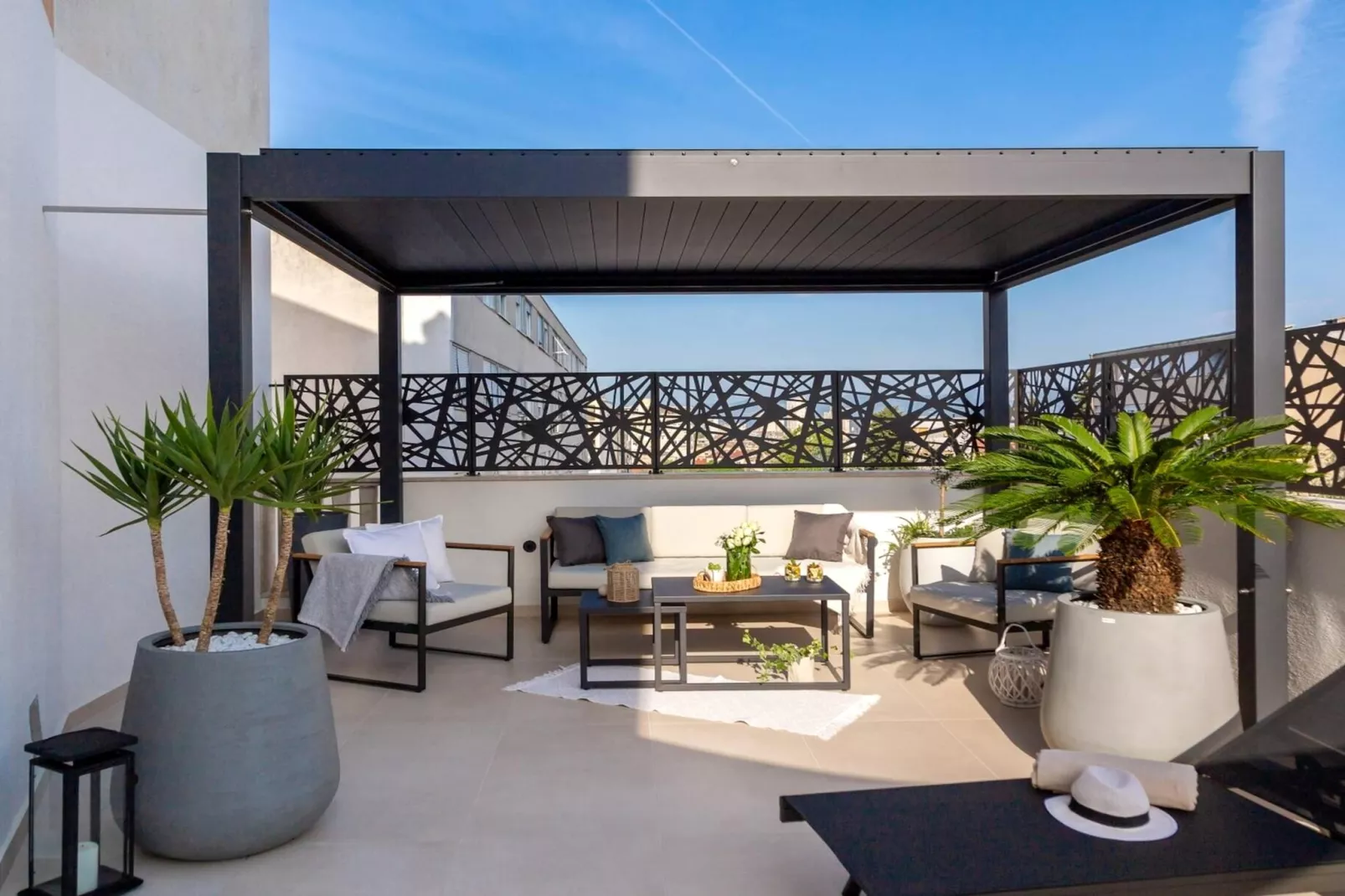 Luxury Apartment Silvery Split with Sauna, Jacuzzi - Terrasse / balcon