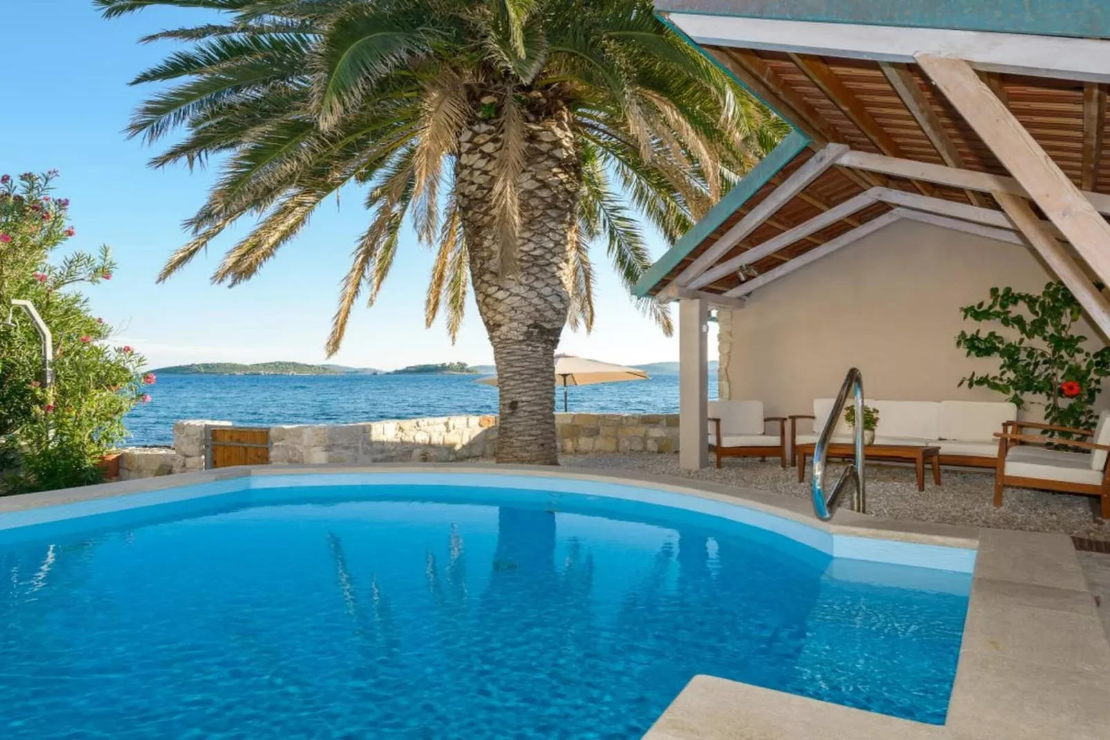 Luxury Seafront Villa Mare Orebic with Pool - Schwimmbad