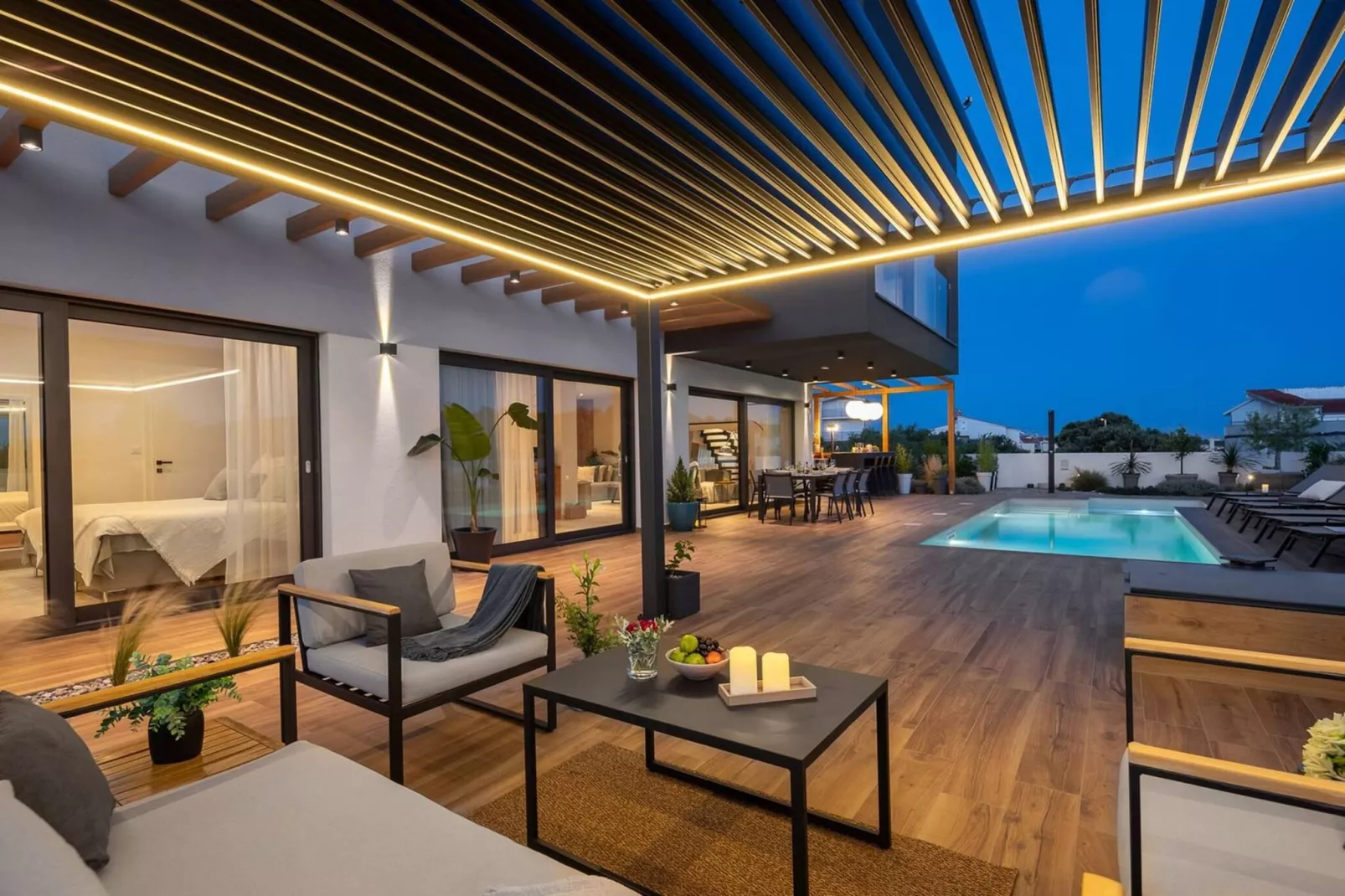 Luxury Villa Indigo Kanica with Heated Pool - Terrace balcony