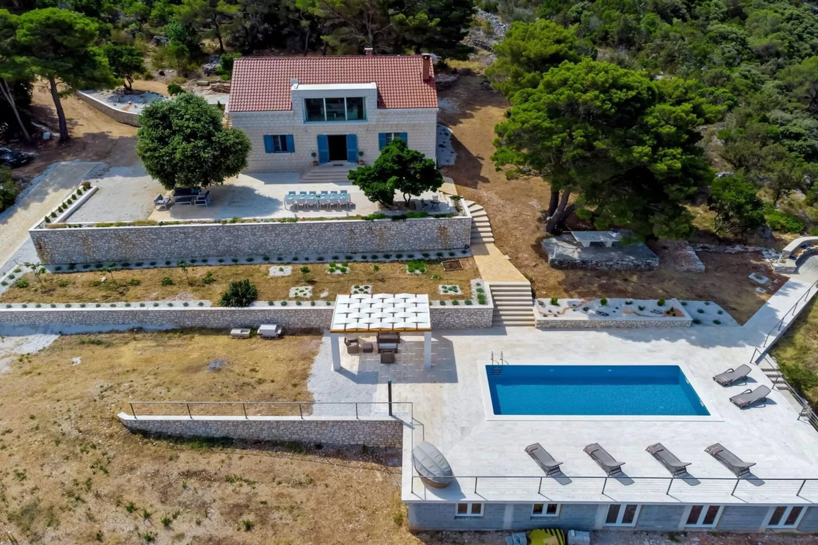 Villa Castello di Pietra Brac with Heated Pool - Gebiete Sommer 1 km