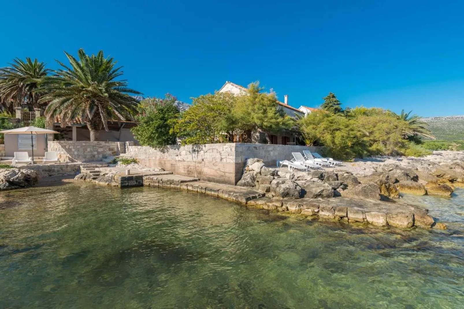 Luxury Seafront Villa Mare Orebic with Pool - Gebiete Sommer 5 km