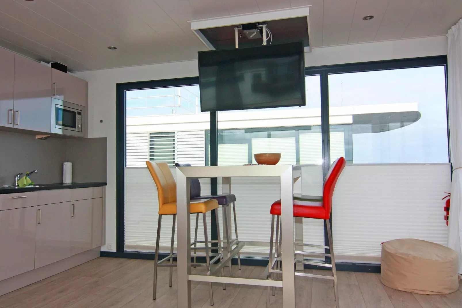 Houseboat Floating Houses Blue Active, Ribnitz-Damgarten-Blue Active - Dining room