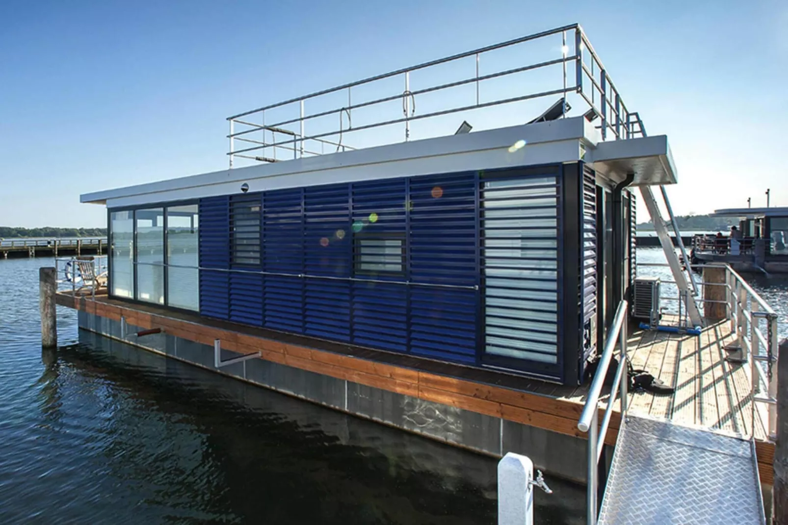 Houseboat Floating Houses Blue Active, Ribnitz-Damgarten-Blue Active - Exterior in summer