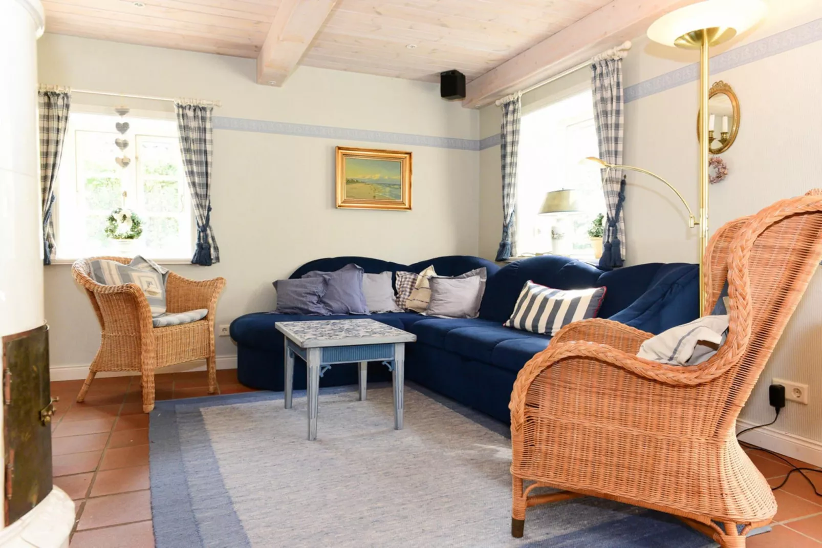 Doppelhaus in Oldsum auf Föhr-Haus 1 - Wohnzimmer