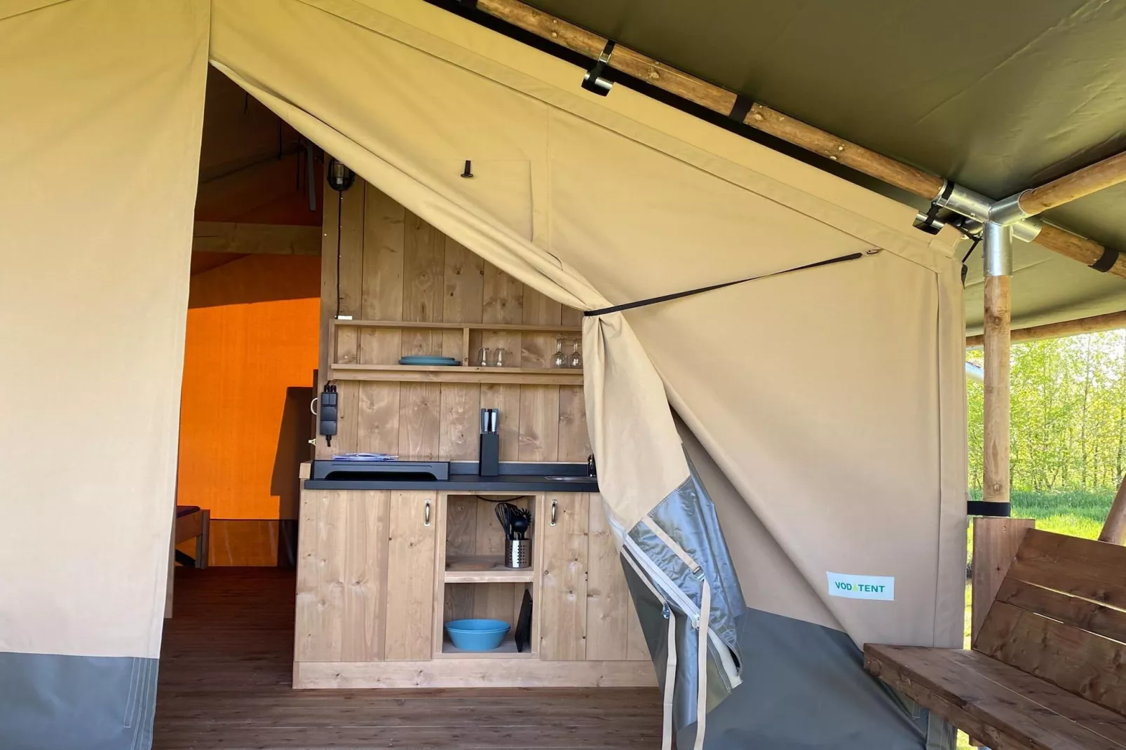 Luxe glamping met badkamer 1 - Küche