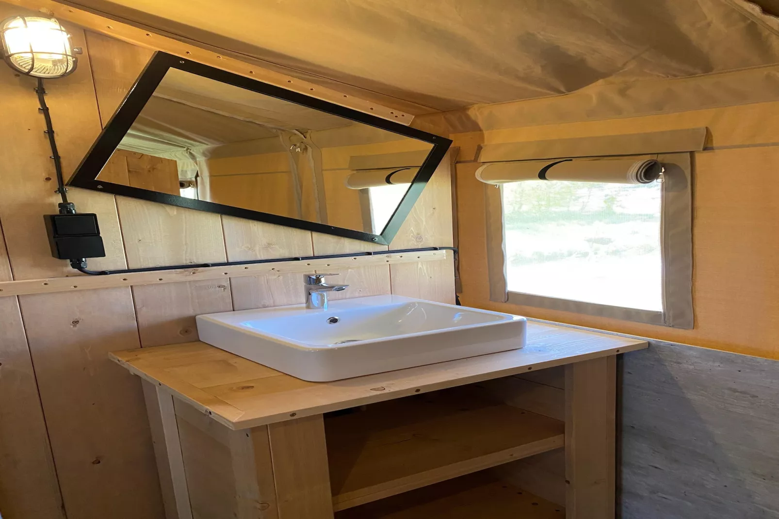 Luxe glamping met badkamer 3 - Badezimmer