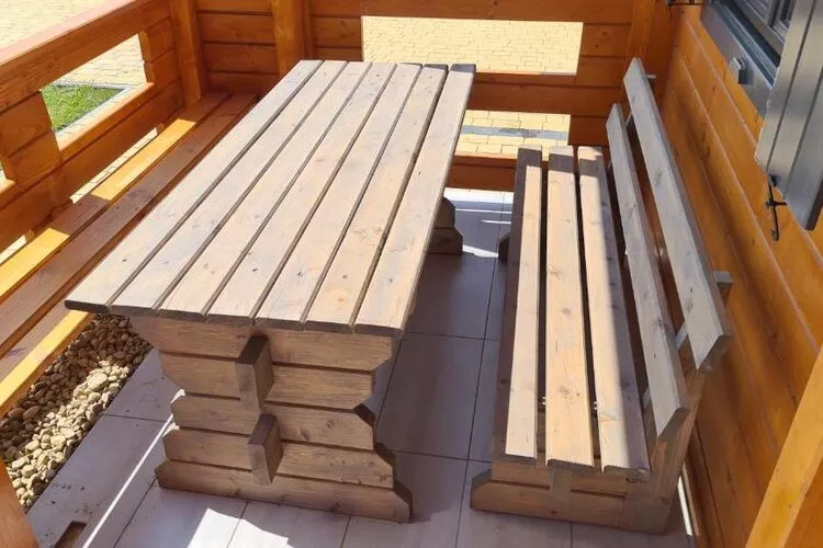 Domki wakacyjne Gąski-Terrace balcony