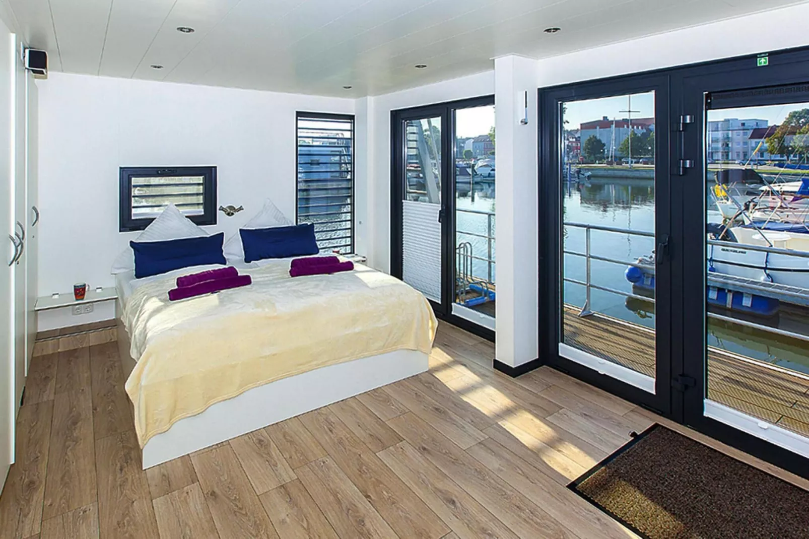 Houseboat Floating Houses Blue Active, Ribnitz-Damgarten-Blue Active - Bedroom