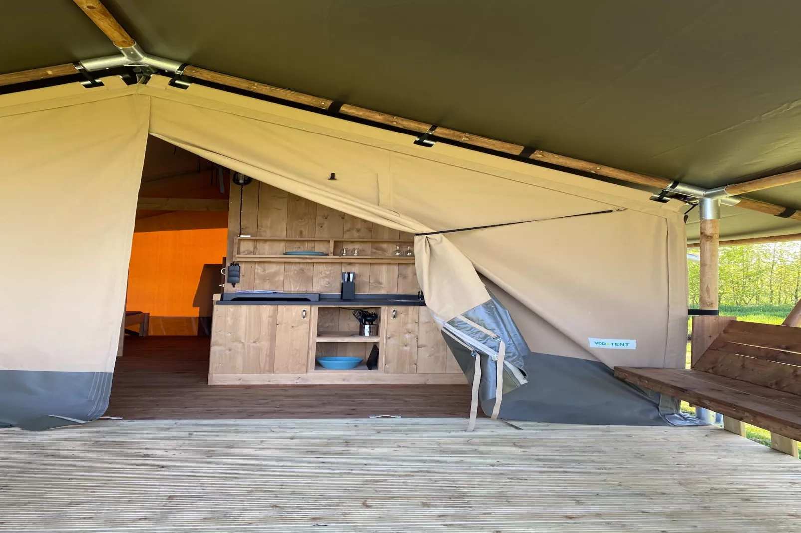 Luxe glamping met badkamer 3 - Terrasse/Balkon