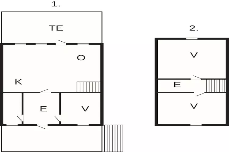 6 person holiday home in Seim - Floor plan