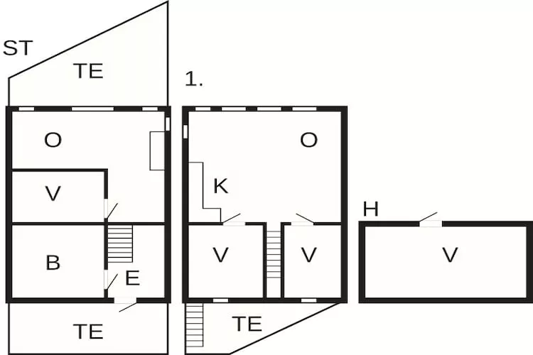 Maison de vacances pour 6 a Urangsvåg - Plan