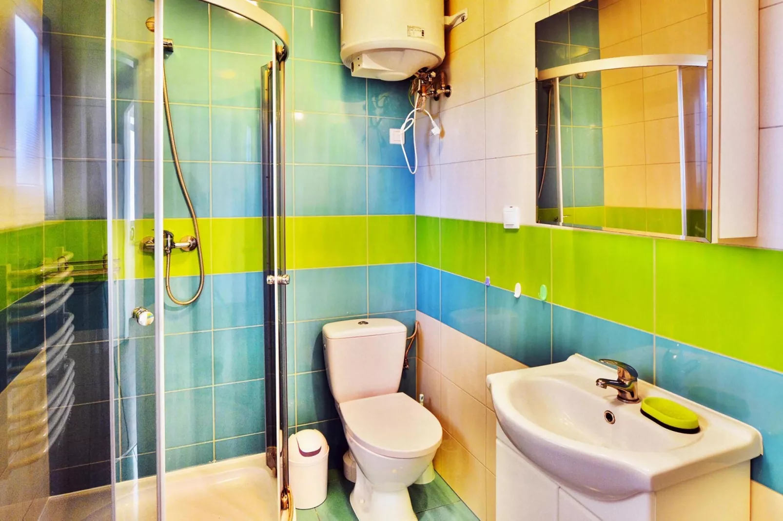 Piętrowy dom wakacyjny z tarasem 40 m2 dla 5 osób Jarosławiec-Bathroom