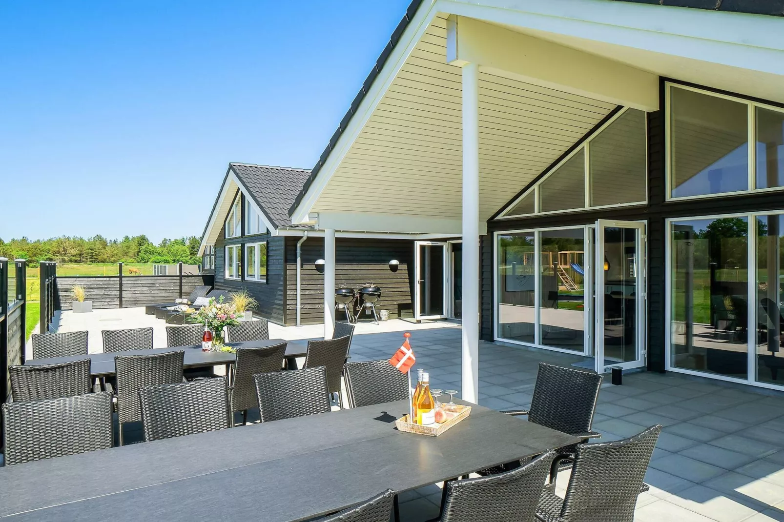 5 Sterne Ferienhaus in Nørre Nebel - Im Freien