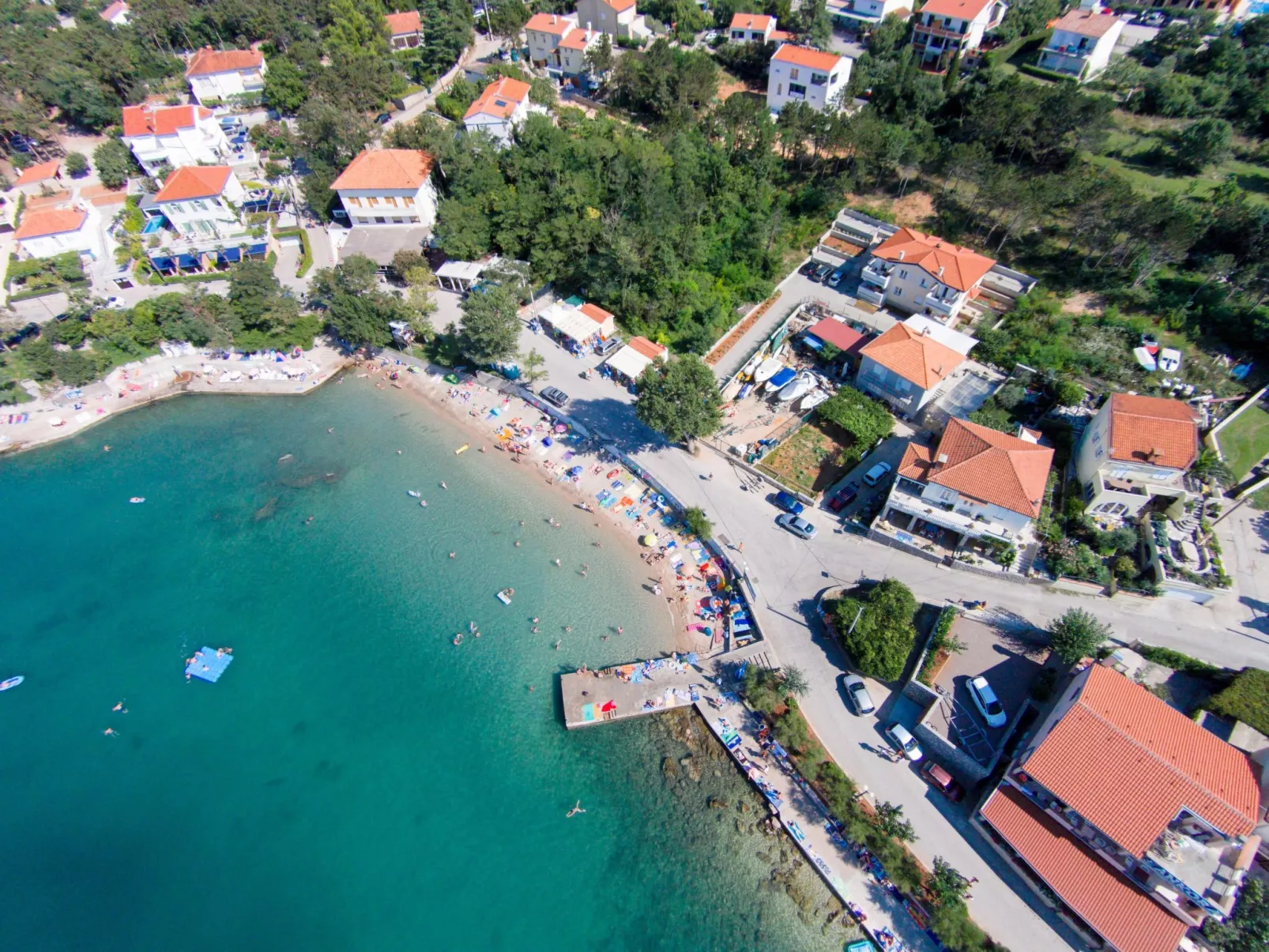 Apartment Brebric - 540 Meter vom Meer - Dehors