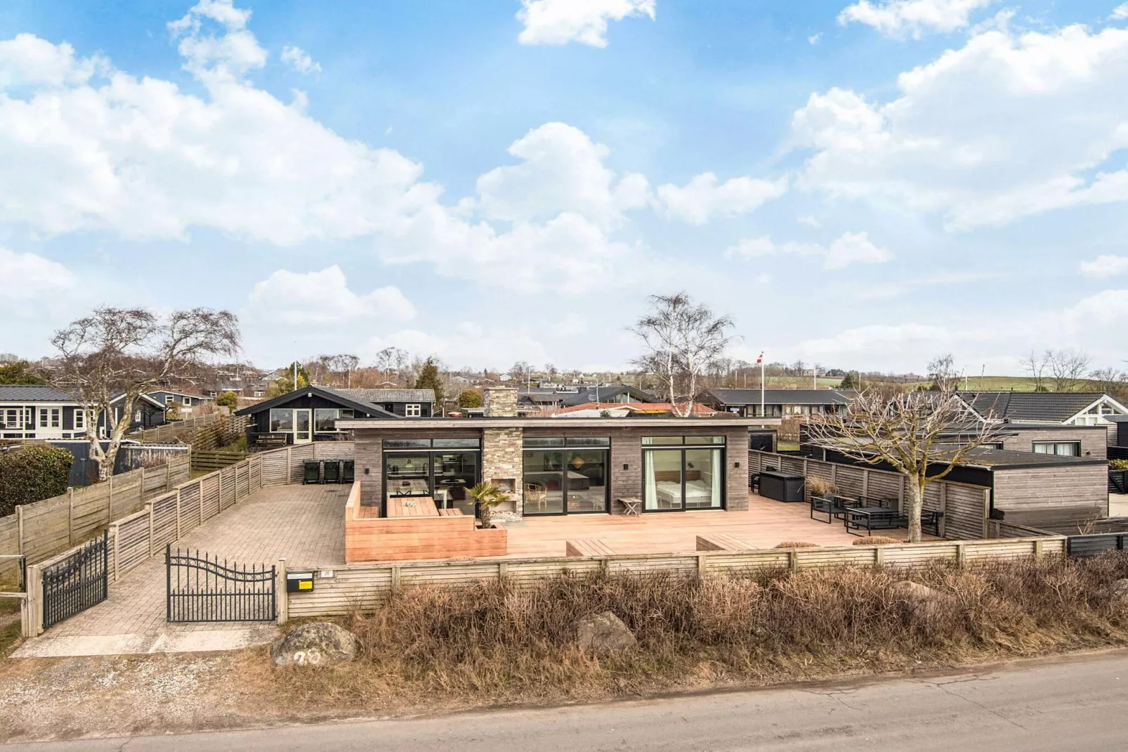 4 Sterne Ferienhaus in Rønde - Im Freien