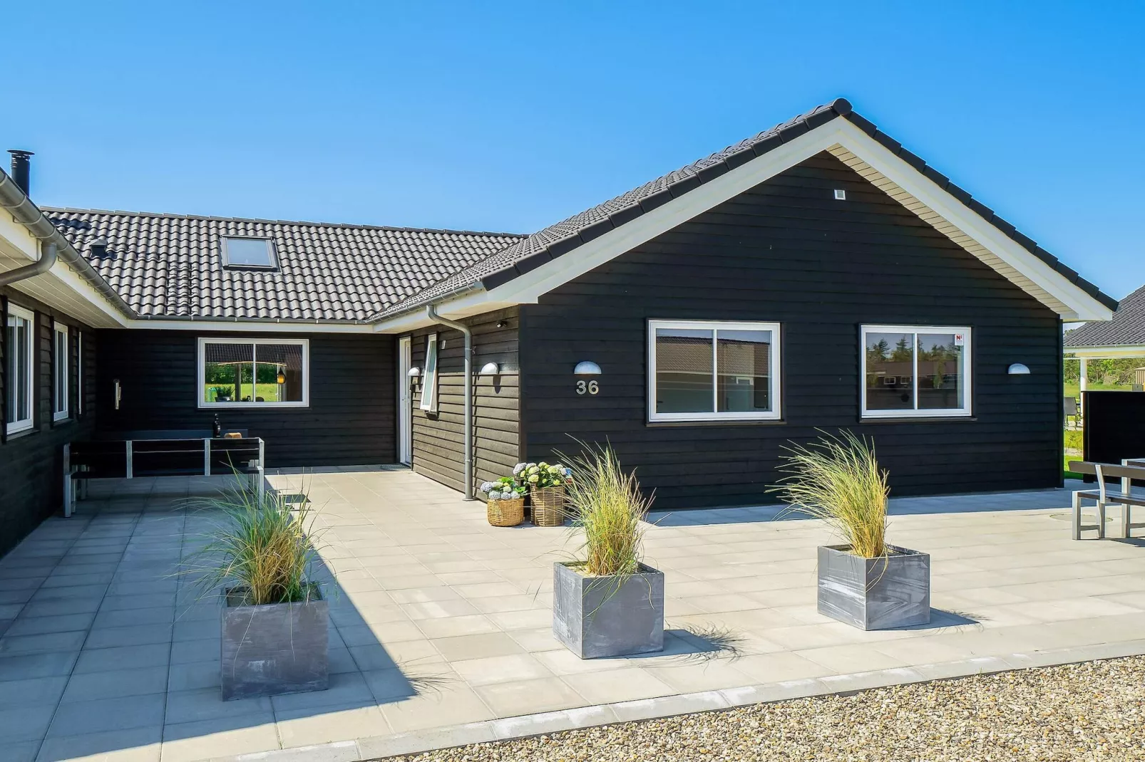 5 Sterne Ferienhaus in Nørre Nebel - Im Freien