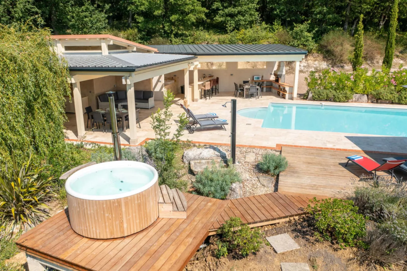 SCI Le Caz Propriété – Villa de Luxe dans le Sud de la France 16 persons - Schwimmbad