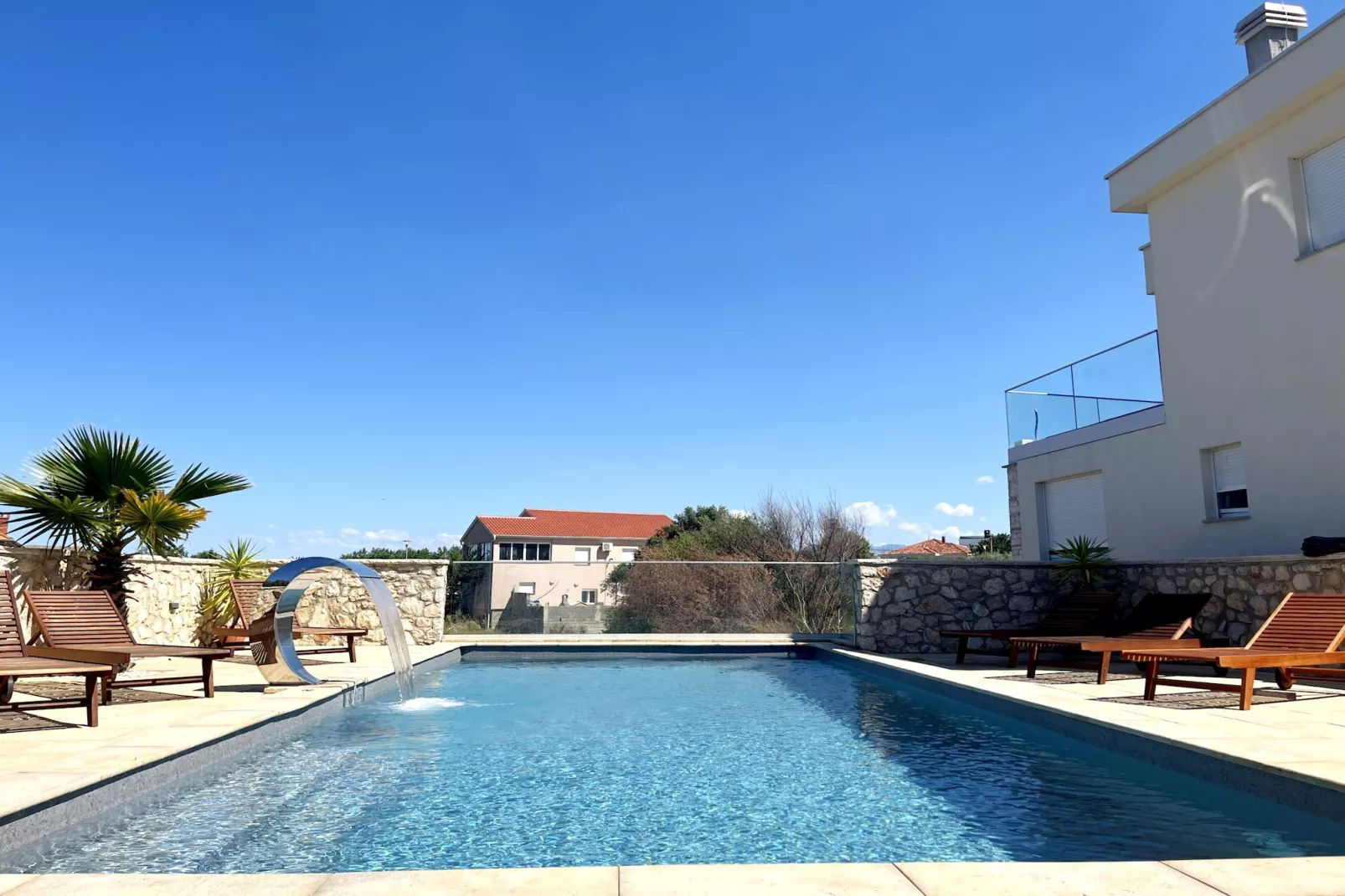 Apartment Mariner 1 with heated pool - Swimming pool