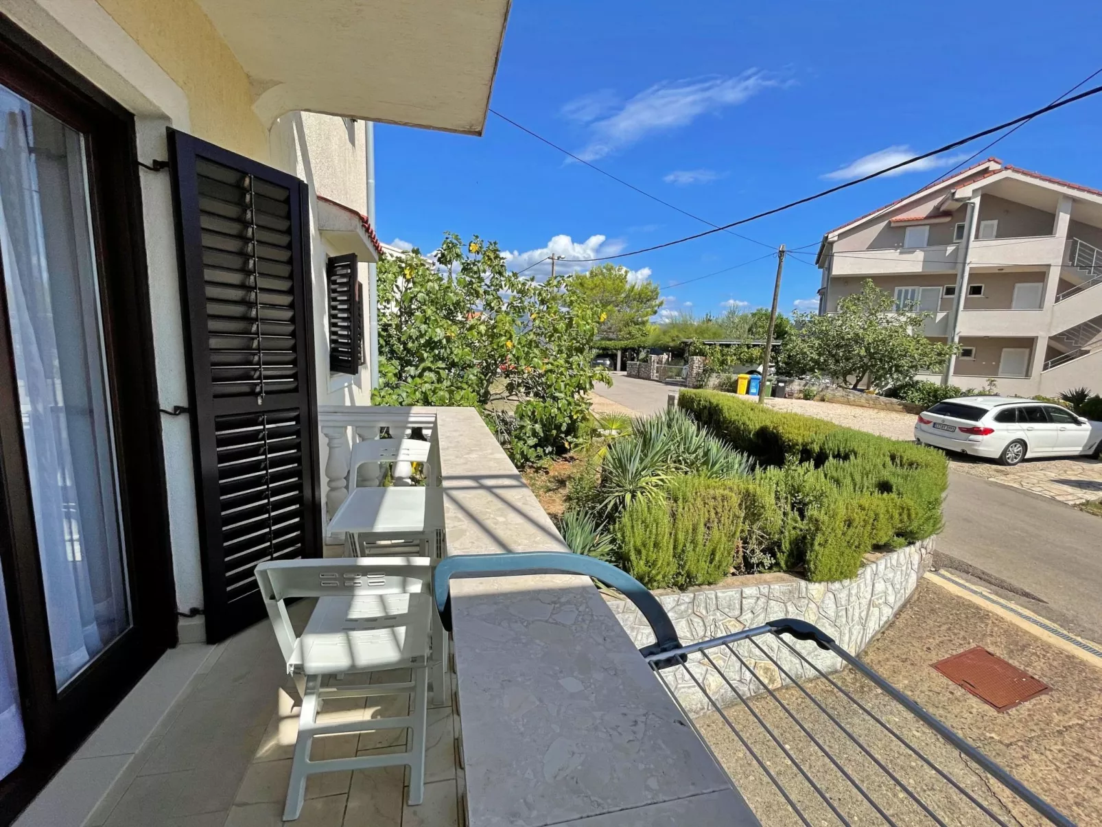 Apartment Brebric - 540 Meter vom Meer - Dehors